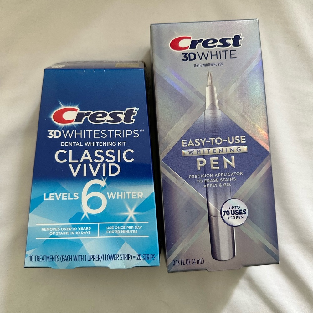 Crest 3D Whitestrips Classic Vivid 6 Levels whiter & tooth teeth Whitening Pen